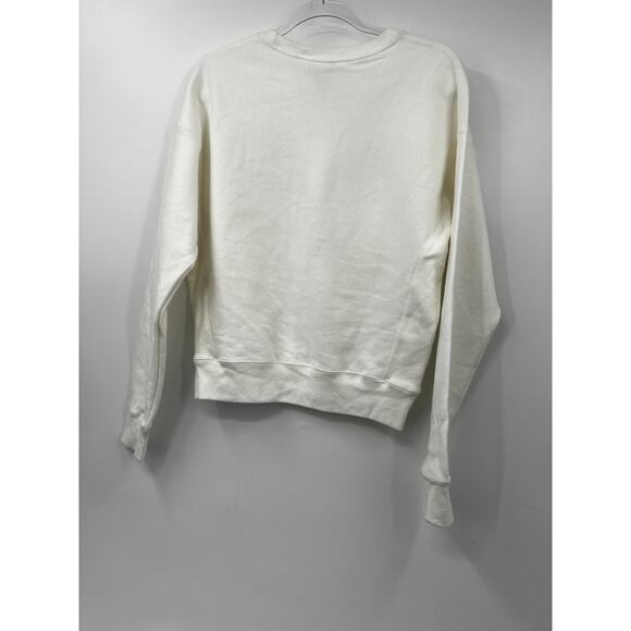 Champion‎ Women's Reverse Weave Crewneck Pullover Sweater Stretch White Size M - Picture 4 of 7